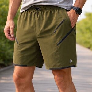 Lululemon Men’s Lululemon Surge 7" Short Olive Green